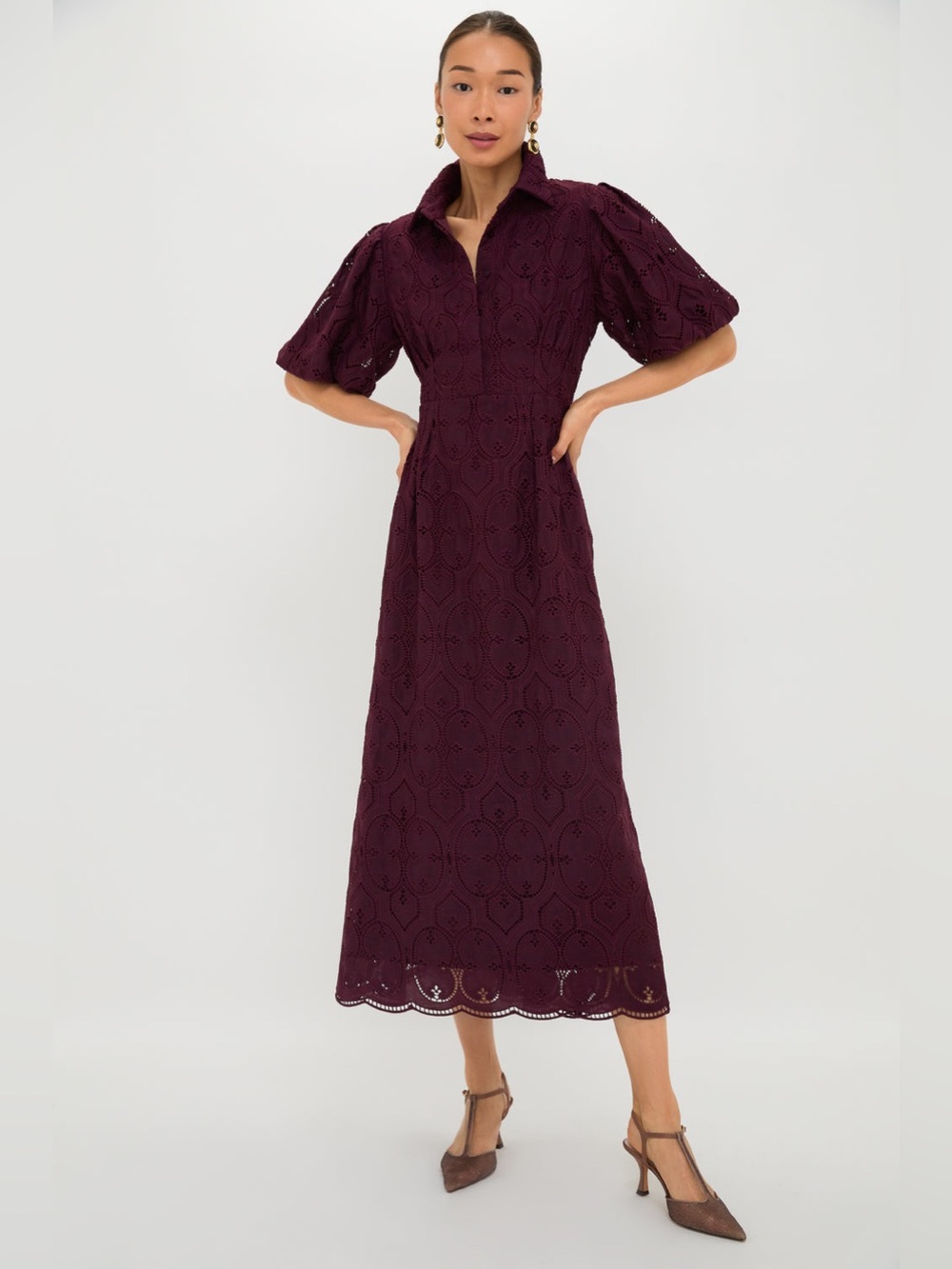 Tuckernuck Winetasting Eyelet Delaney Dress Medium NWT $298